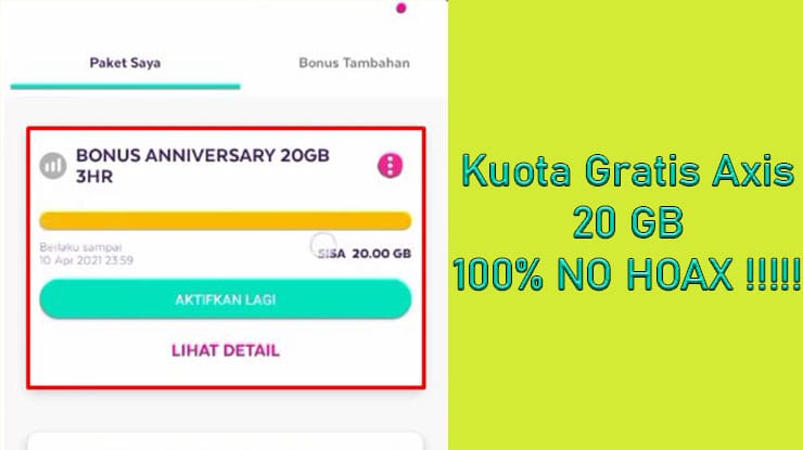 5 Cara Mendapatkan Pulsa Gratis Axis Terbaru